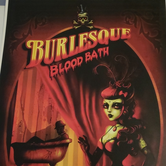 Too Fast Burlesque Blood Bath The Alienist 11"x17" Lithograph Tattoo Art Print - Picture 2 of 8